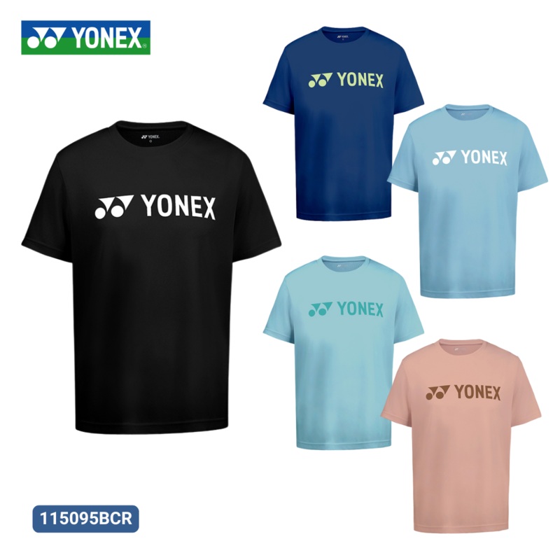 YONEX Men’s T-shirt 115095BCR|White (011)|Black (007)|Dark blue (271)|Sky blue (449)|Light Orange (041)|Light Gray blue (198)|M|L|O (XL)|XO (XXL)|XXO (XXXL)