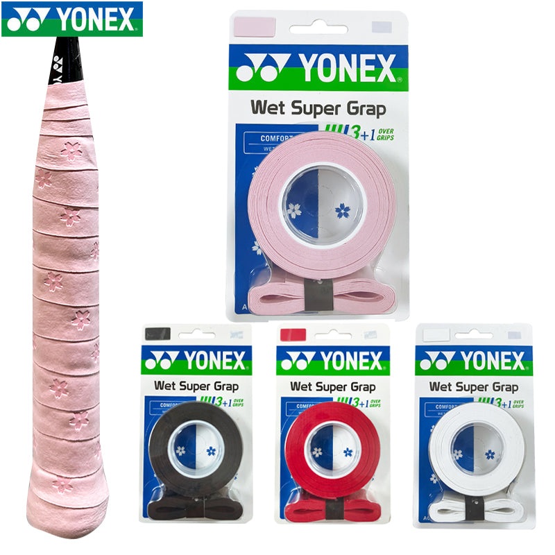 YONEX Wet Super Grap AC994CR|White (011)|Sakura Pink (214)|Wine Red (037)|Black (007)