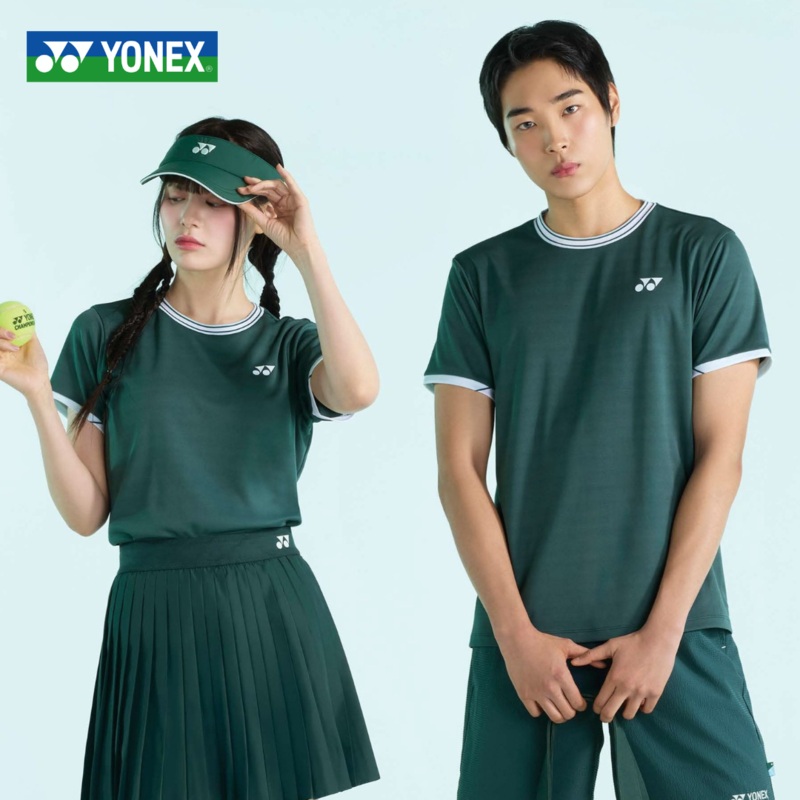YONEX Men’s T-Shirt 255TS013M|GREEN|95(M)|100(L)|105(XL)|110(XXL)