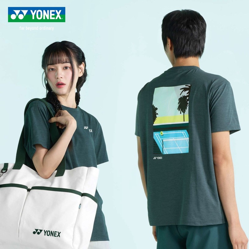 YONEX UNI T-Shirt 255TS015U|GREEN|85(XS)|90(S)|95(M)|100(L)|105 (XL)|110(XXL)