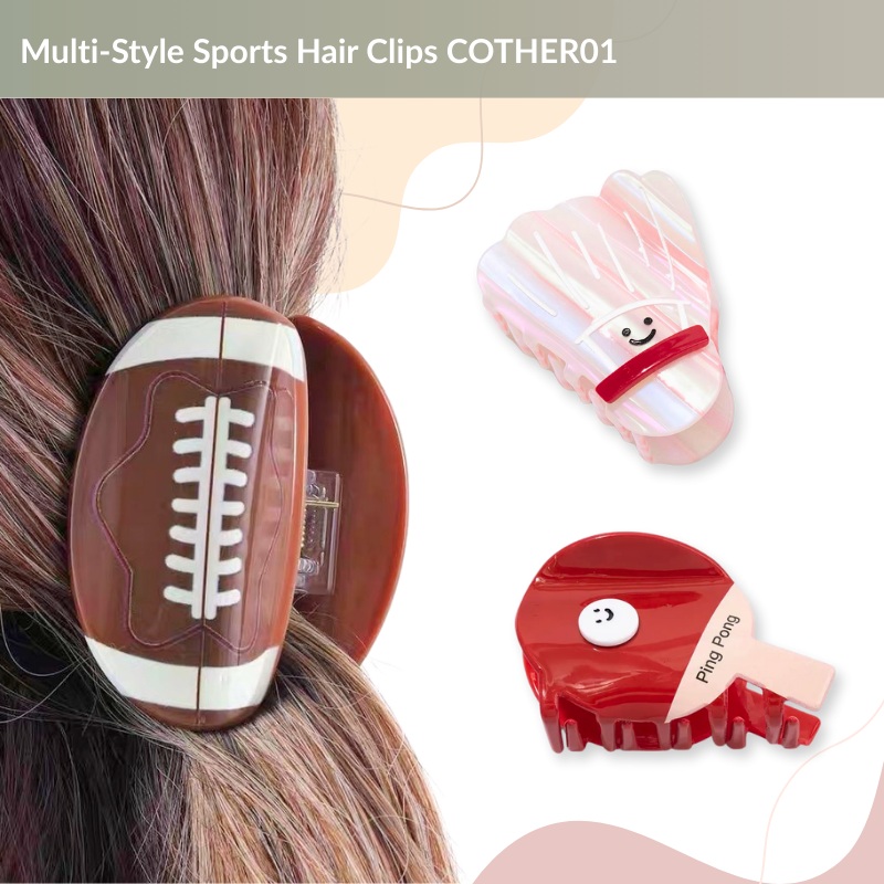 Multi-Style Sports Hair Clips CACC002