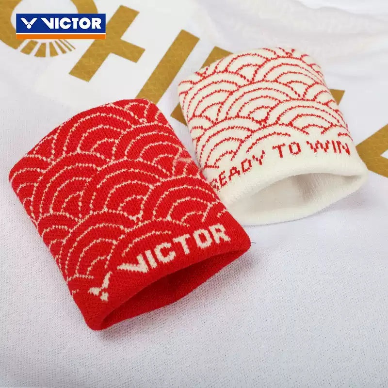 VICTOR Wristband SP3009|White|Chinese Red