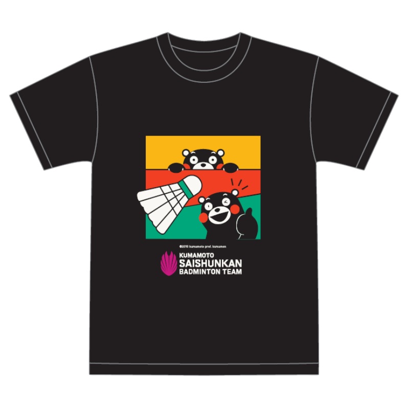 SAISHUNKAN Tricolor Kumamon Badminton T-shirt (T ver.)