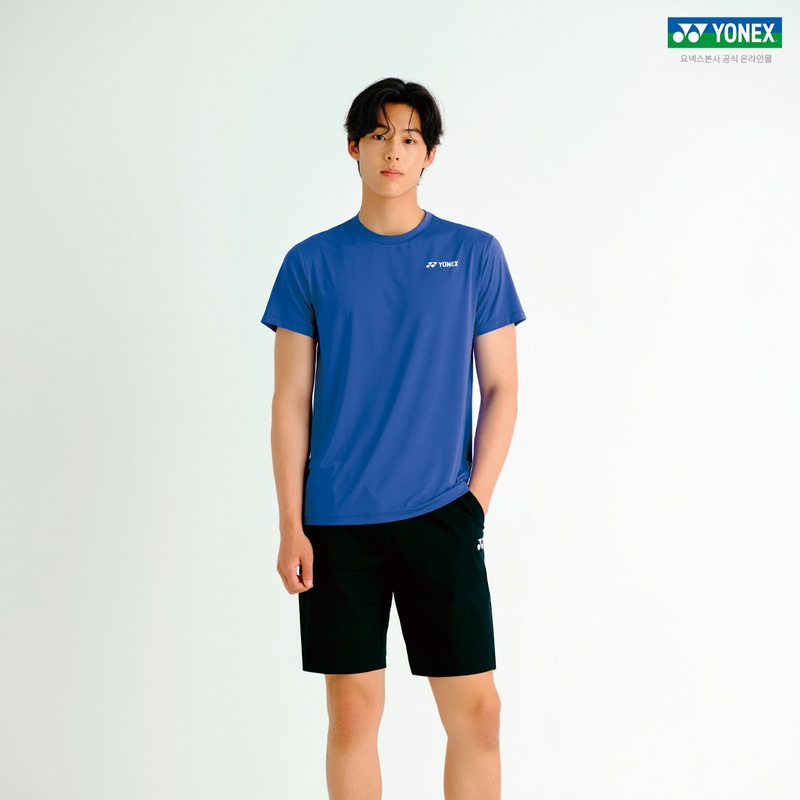 YONEX Men’s T-Shirt 259TR007M|Blue|Teal Blue|95(M)|100(L)|105 (XL)|110(XXL)
