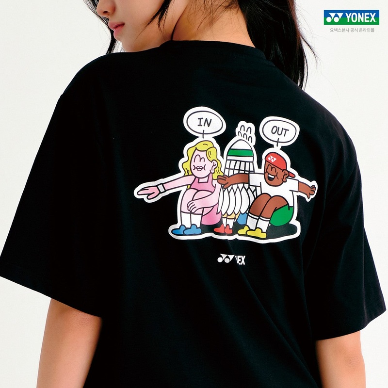 YONEX UNI T-Shirt 253TS042U|BLACK|85(XS)|90(S)|95(M)|100(L)|105(XL)|110(XXL)