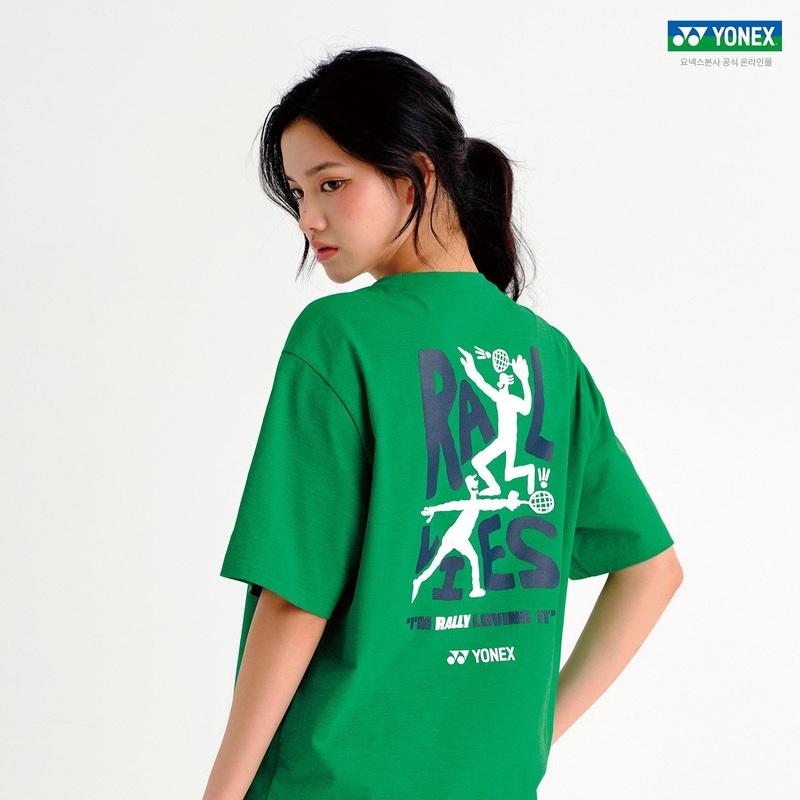YONEX UNI T-Shirt 253TS044U|Yellow Green|85(XS)|90(S)|95(M)|100(L)|105(XL)|110(XXL)
