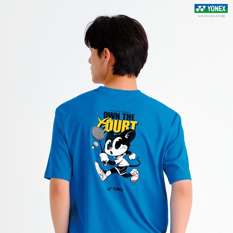 YONEX UNI T-Shirt 253TS045U|Blue|85(XS)|90(S)|95(M)|100(L)|105(XL)|110(XXL)