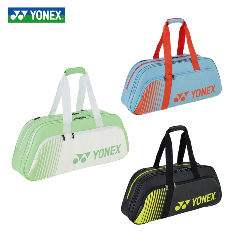 YONEX 6-Racket Bag BA82431WCR|White/Green (136)|Black/Lemon Yellow (723)|Blue Gray (168)