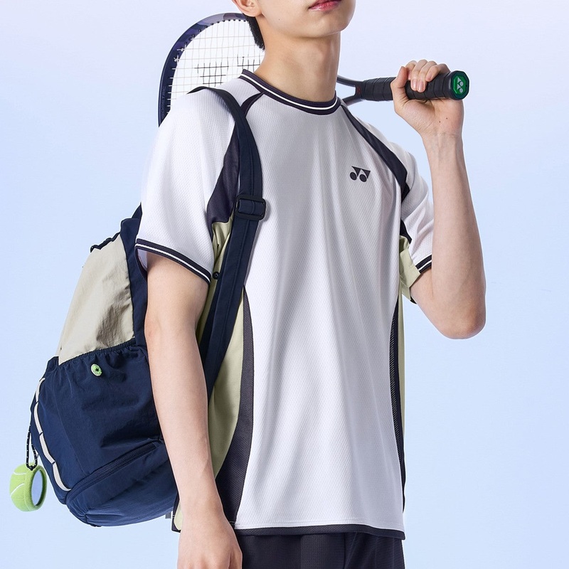 YONEX Mens T-Shirt 255TS019M|White|95(M)|100(L)|105 (XL)|110(XXL)