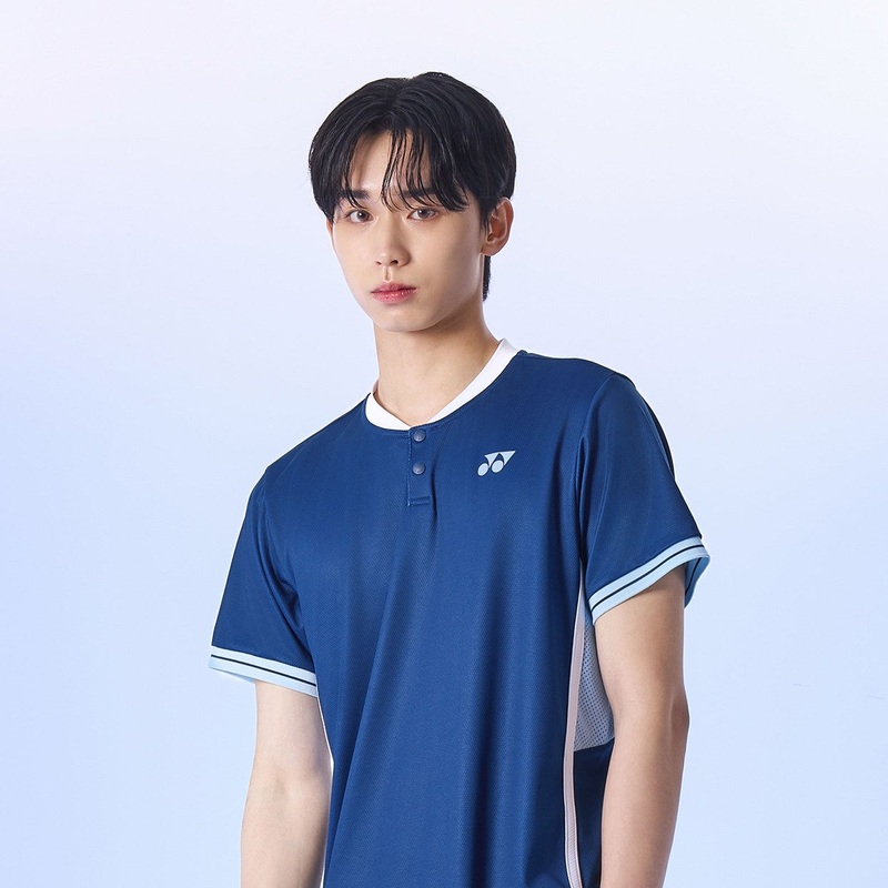 YONEX Mens T-Shirt 255TS023M|NAVY BLUE|95(M)|100(L)|105 (XL)|110(XXL)